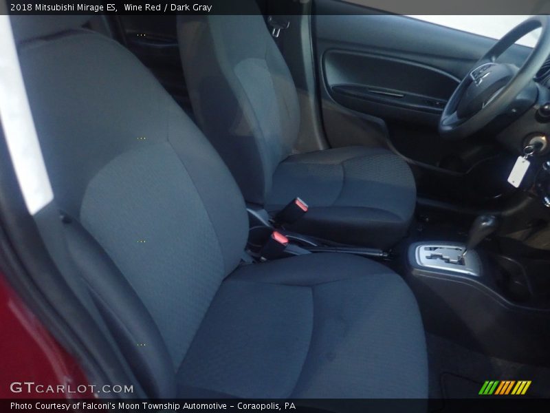 Wine Red / Dark Gray 2018 Mitsubishi Mirage ES