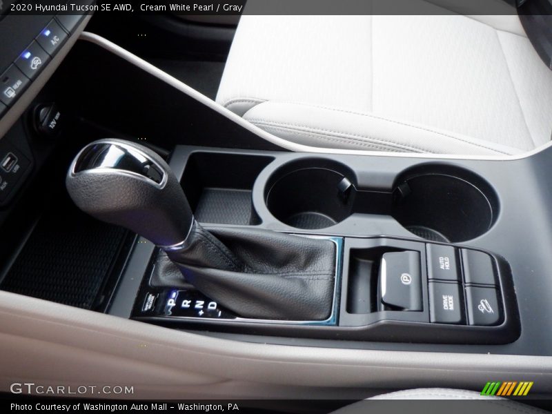 Cream White Pearl / Gray 2020 Hyundai Tucson SE AWD