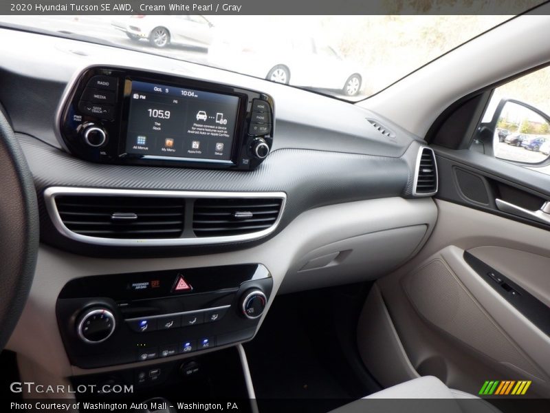 Cream White Pearl / Gray 2020 Hyundai Tucson SE AWD