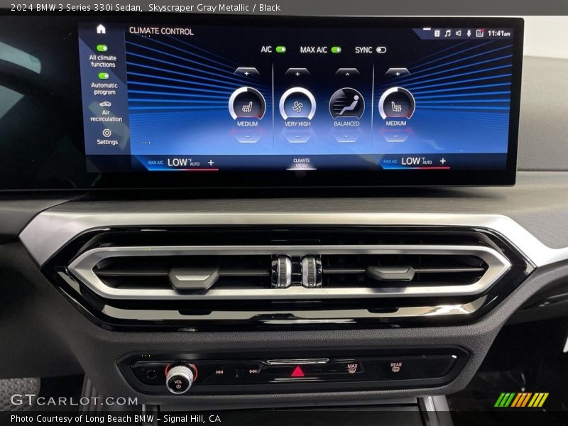 Controls of 2024 3 Series 330i Sedan