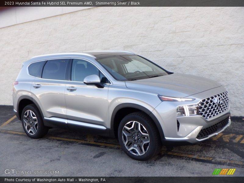 Front 3/4 View of 2023 Santa Fe Hybrid SEL Premium AWD