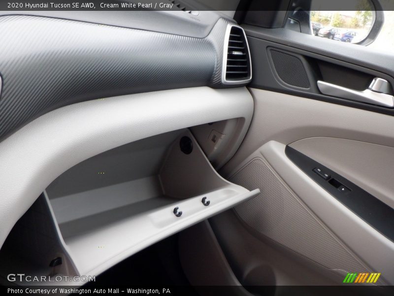 Cream White Pearl / Gray 2020 Hyundai Tucson SE AWD