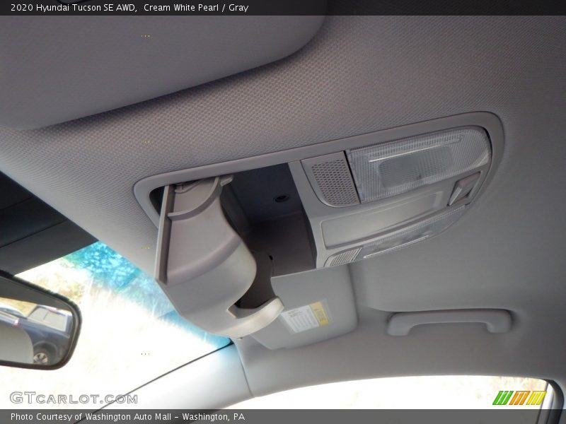 Cream White Pearl / Gray 2020 Hyundai Tucson SE AWD