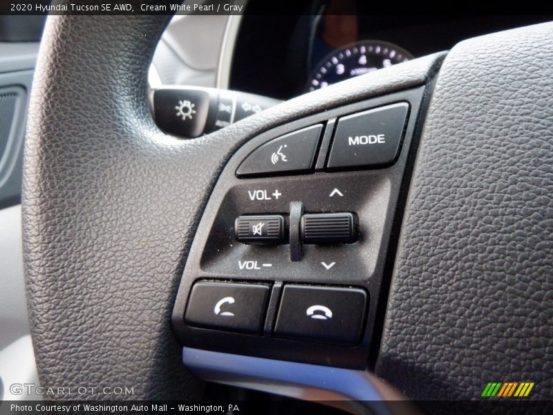 Cream White Pearl / Gray 2020 Hyundai Tucson SE AWD