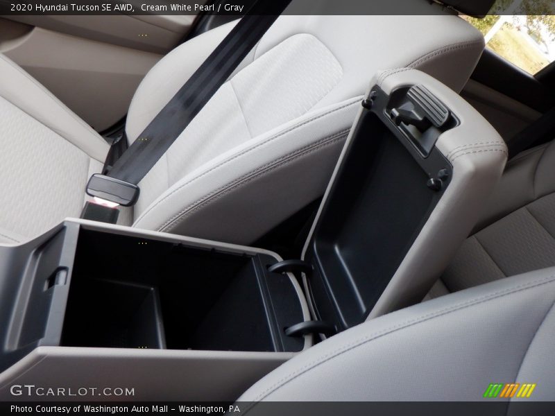 Cream White Pearl / Gray 2020 Hyundai Tucson SE AWD