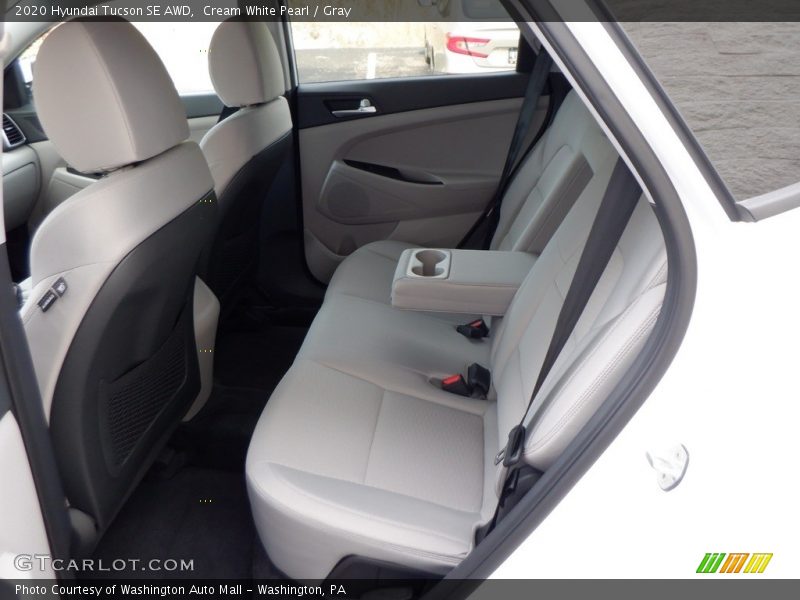 Cream White Pearl / Gray 2020 Hyundai Tucson SE AWD