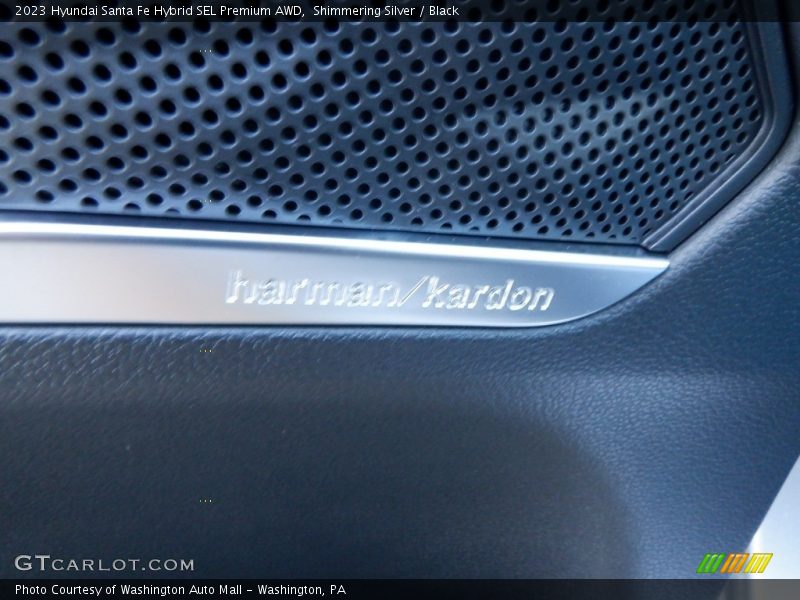Shimmering Silver / Black 2023 Hyundai Santa Fe Hybrid SEL Premium AWD