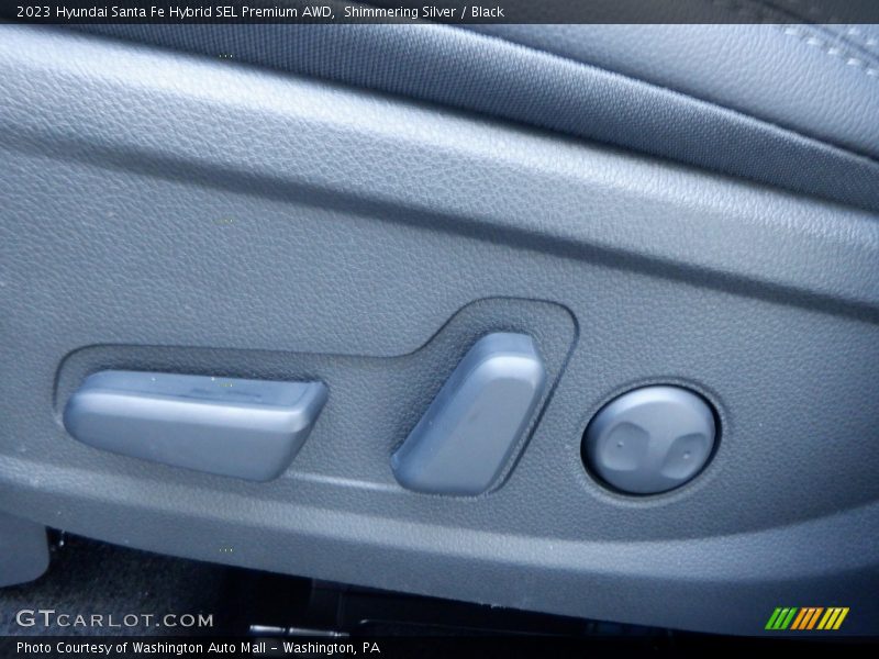 Shimmering Silver / Black 2023 Hyundai Santa Fe Hybrid SEL Premium AWD