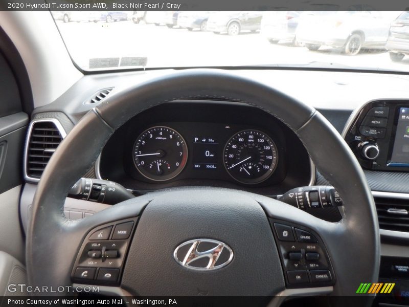 Black Noir Pearl / Gray 2020 Hyundai Tucson Sport AWD