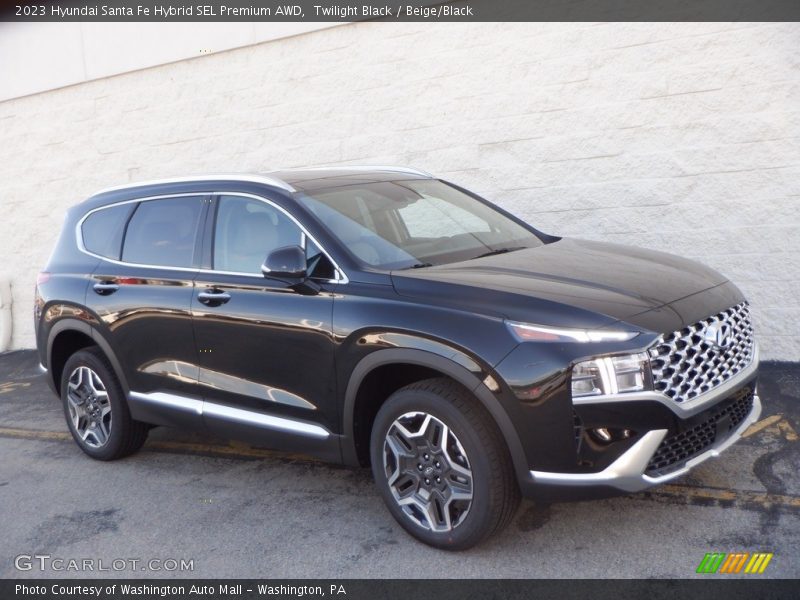 Twilight Black / Beige/Black 2023 Hyundai Santa Fe Hybrid SEL Premium AWD