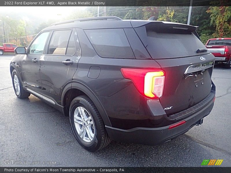 Agate Black Metallic / Ebony 2022 Ford Explorer XLT 4WD