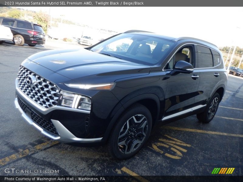 Twilight Black / Beige/Black 2023 Hyundai Santa Fe Hybrid SEL Premium AWD