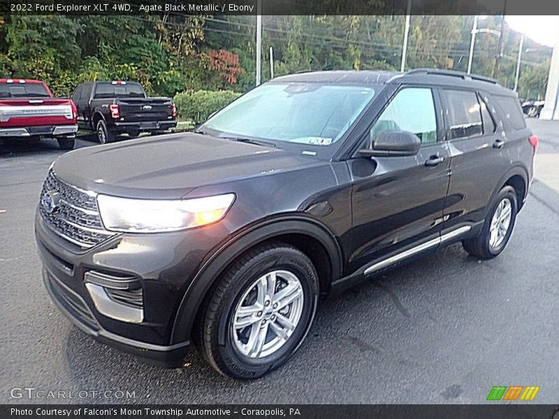 Agate Black Metallic / Ebony 2022 Ford Explorer XLT 4WD