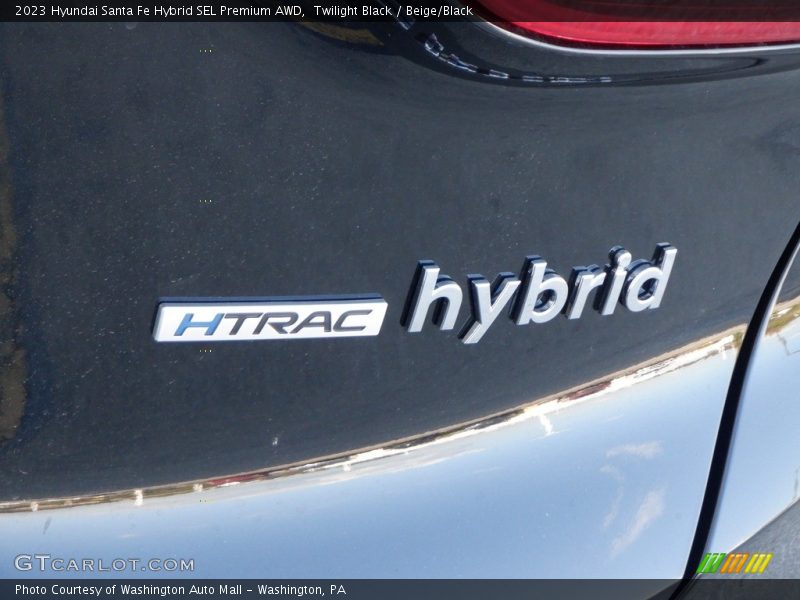 Twilight Black / Beige/Black 2023 Hyundai Santa Fe Hybrid SEL Premium AWD