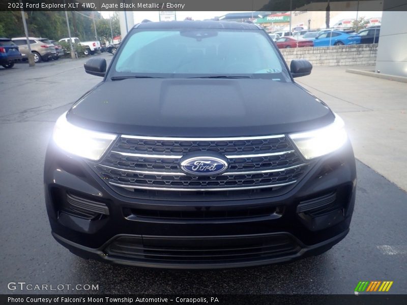 Agate Black Metallic / Ebony 2022 Ford Explorer XLT 4WD
