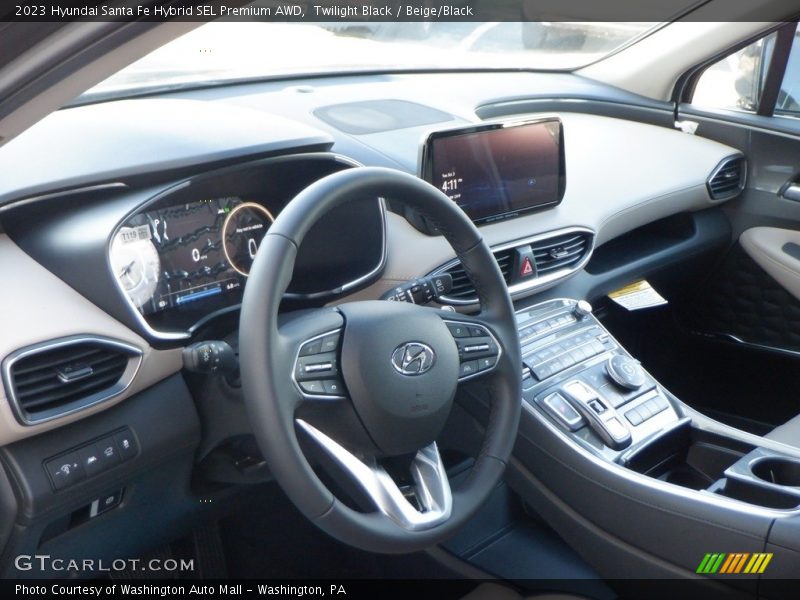 Twilight Black / Beige/Black 2023 Hyundai Santa Fe Hybrid SEL Premium AWD
