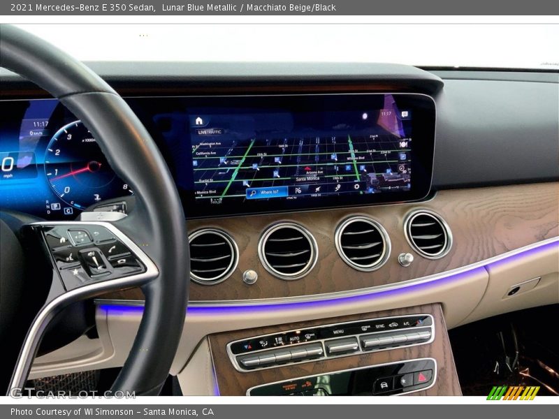 Controls of 2021 E 350 Sedan