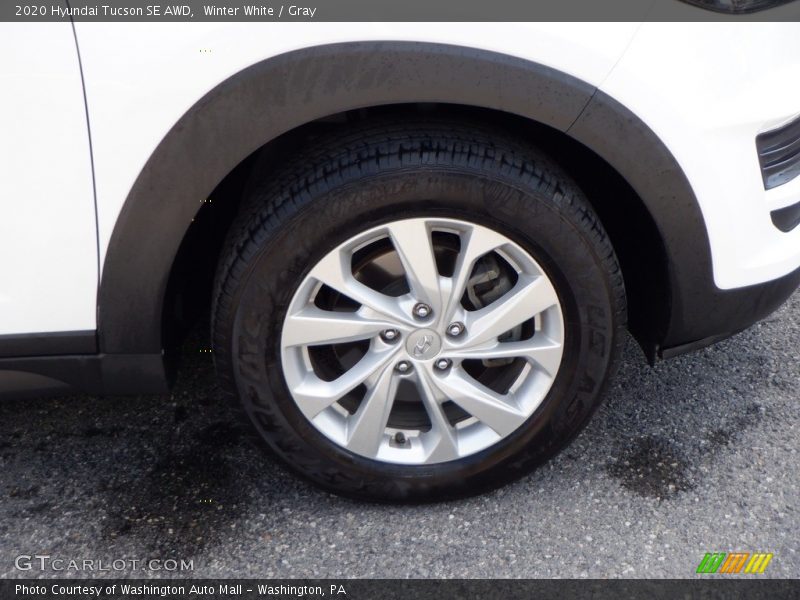 Winter White / Gray 2020 Hyundai Tucson SE AWD