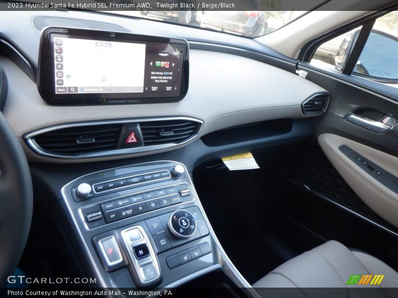 Twilight Black / Beige/Black 2023 Hyundai Santa Fe Hybrid SEL Premium AWD