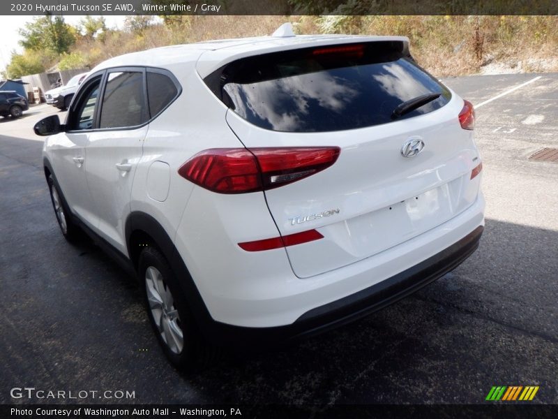 Winter White / Gray 2020 Hyundai Tucson SE AWD