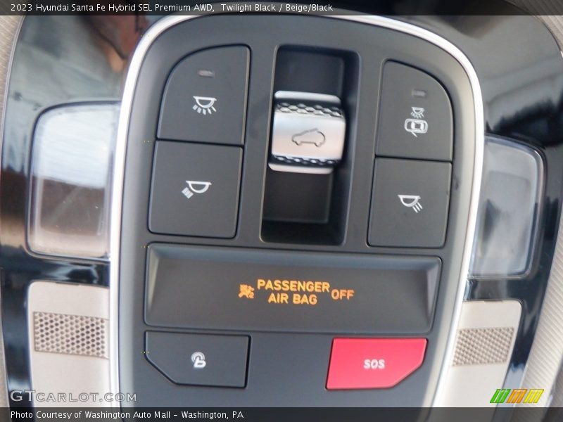 Twilight Black / Beige/Black 2023 Hyundai Santa Fe Hybrid SEL Premium AWD