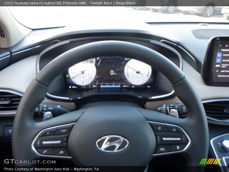 Twilight Black / Beige/Black 2023 Hyundai Santa Fe Hybrid SEL Premium AWD