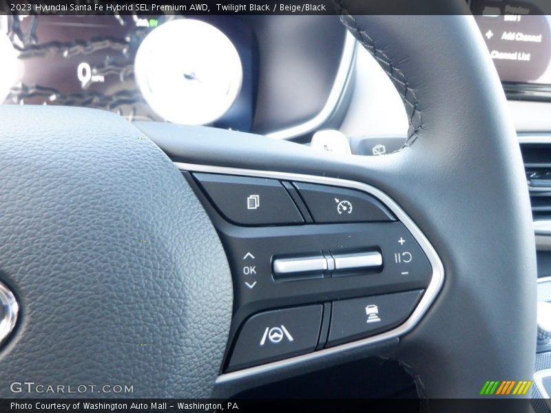 Twilight Black / Beige/Black 2023 Hyundai Santa Fe Hybrid SEL Premium AWD
