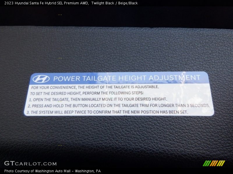 Twilight Black / Beige/Black 2023 Hyundai Santa Fe Hybrid SEL Premium AWD