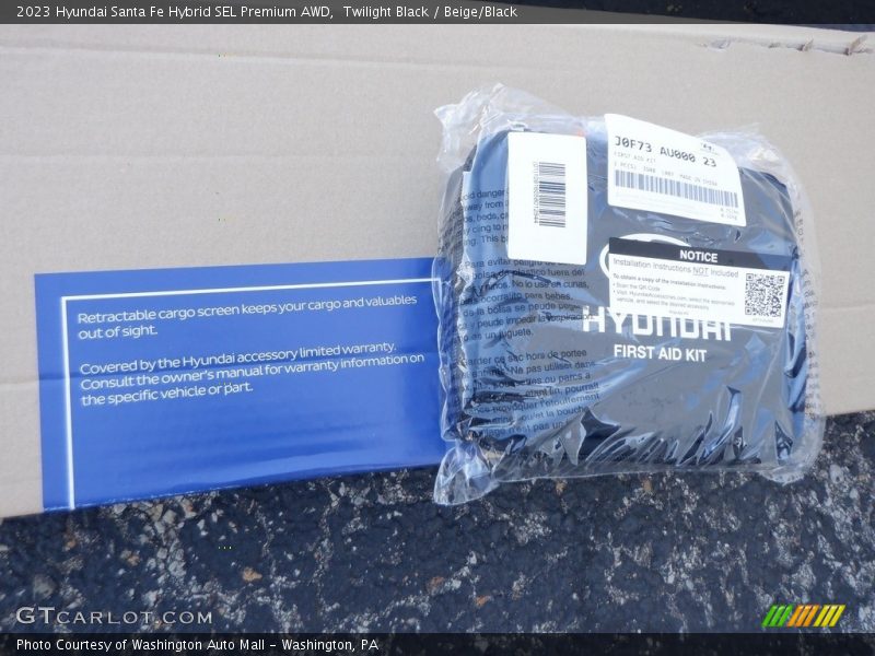 Twilight Black / Beige/Black 2023 Hyundai Santa Fe Hybrid SEL Premium AWD