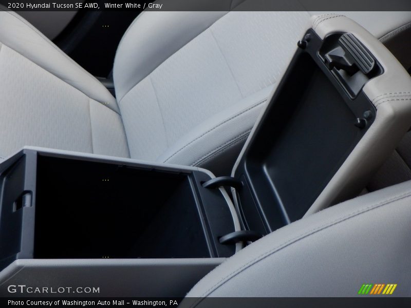 Winter White / Gray 2020 Hyundai Tucson SE AWD