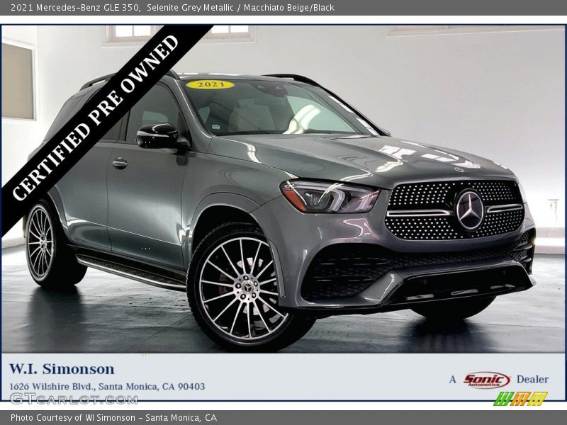 Selenite Grey Metallic / Macchiato Beige/Black 2021 Mercedes-Benz GLE 350