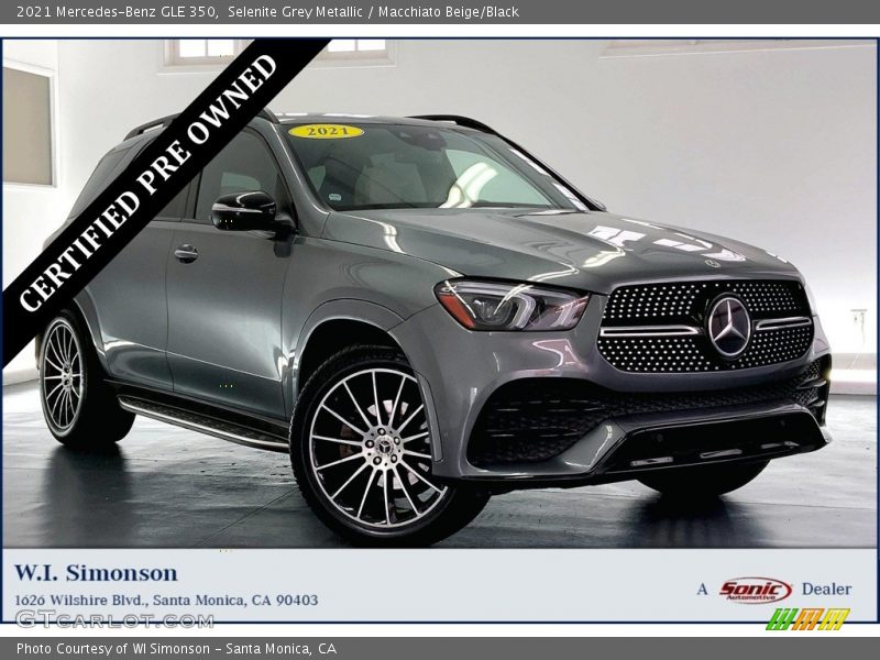 Selenite Grey Metallic / Macchiato Beige/Black 2021 Mercedes-Benz GLE 350