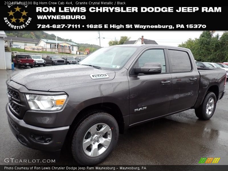 Granite Crystal Metallic / Black 2024 Ram 1500 Big Horn Crew Cab 4x4