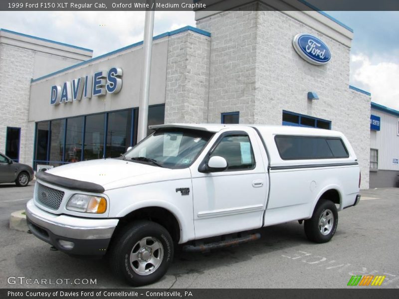 Oxford White / Medium Graphite 1999 Ford F150 XLT Regular Cab