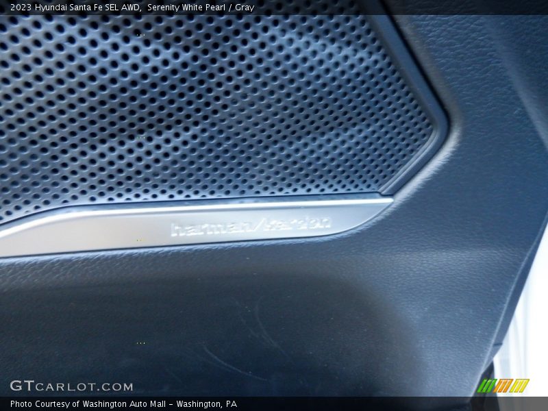Serenity White Pearl / Gray 2023 Hyundai Santa Fe SEL AWD