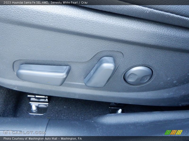 Serenity White Pearl / Gray 2023 Hyundai Santa Fe SEL AWD