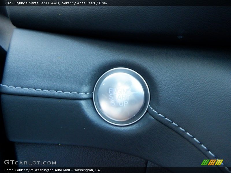 Serenity White Pearl / Gray 2023 Hyundai Santa Fe SEL AWD
