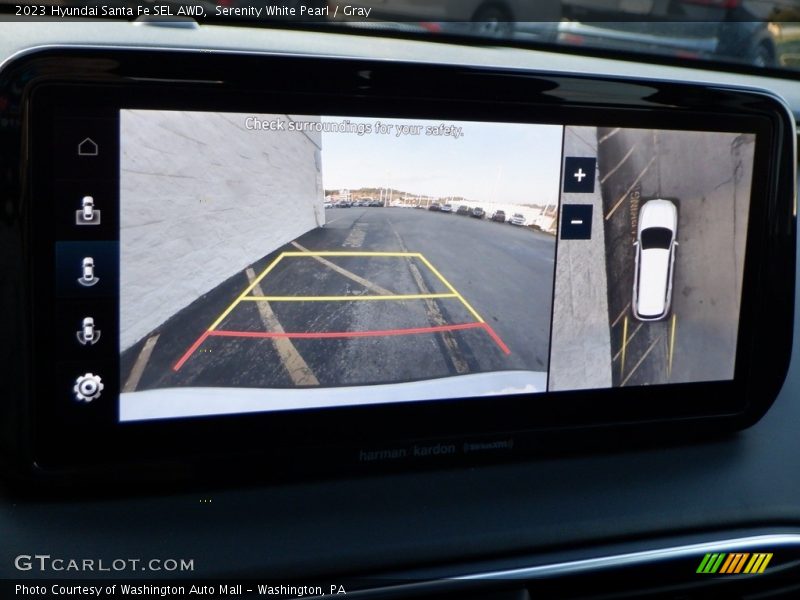 Serenity White Pearl / Gray 2023 Hyundai Santa Fe SEL AWD