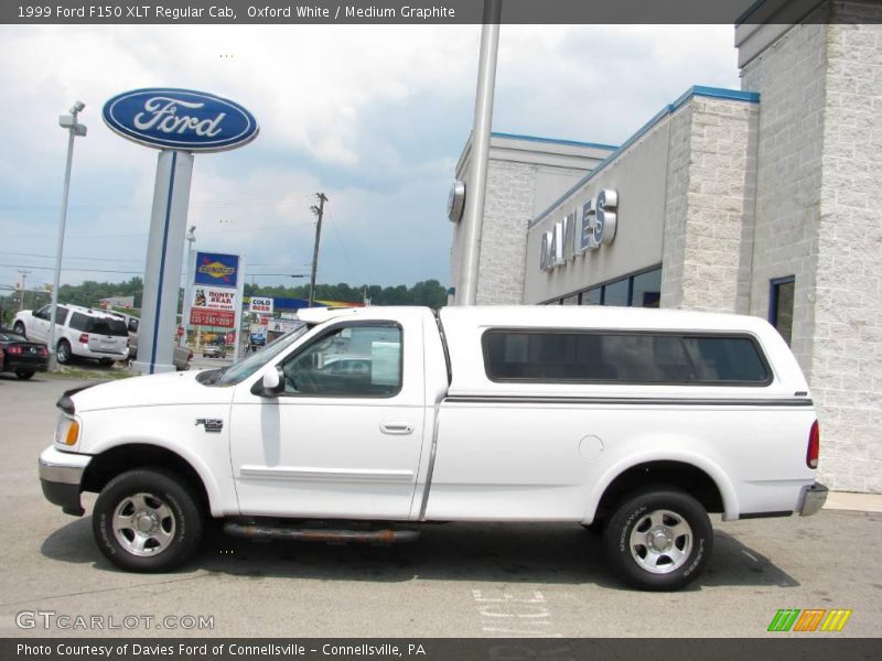 Oxford White / Medium Graphite 1999 Ford F150 XLT Regular Cab