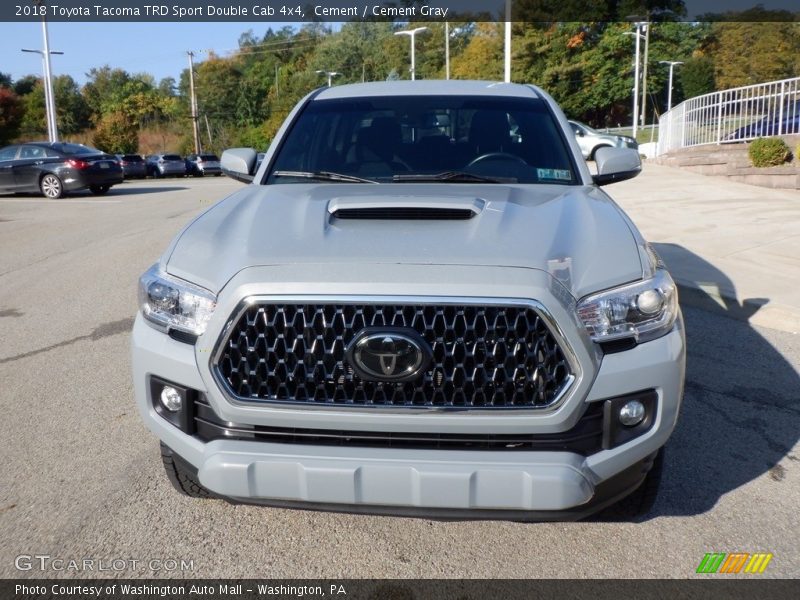 Cement / Cement Gray 2018 Toyota Tacoma TRD Sport Double Cab 4x4
