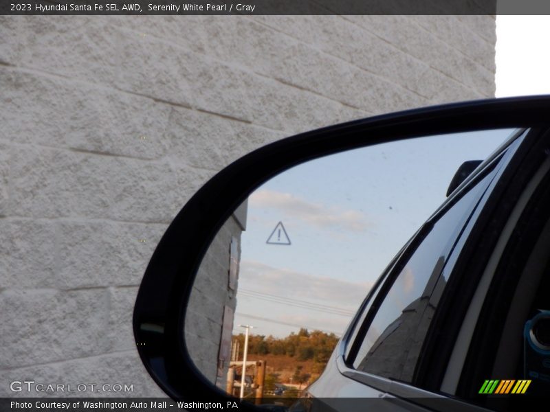 Serenity White Pearl / Gray 2023 Hyundai Santa Fe SEL AWD
