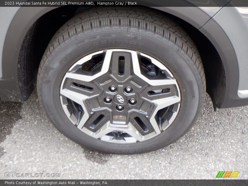 Hampton Gray / Black 2023 Hyundai Santa Fe Hybrid SEL Premium AWD