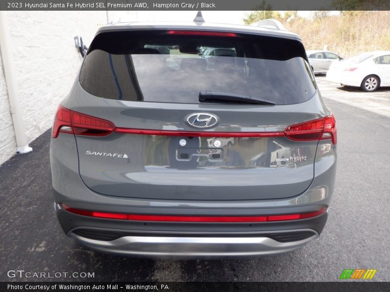 Hampton Gray / Black 2023 Hyundai Santa Fe Hybrid SEL Premium AWD