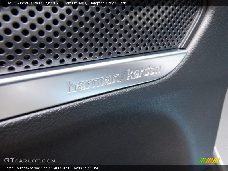 Hampton Gray / Black 2023 Hyundai Santa Fe Hybrid SEL Premium AWD
