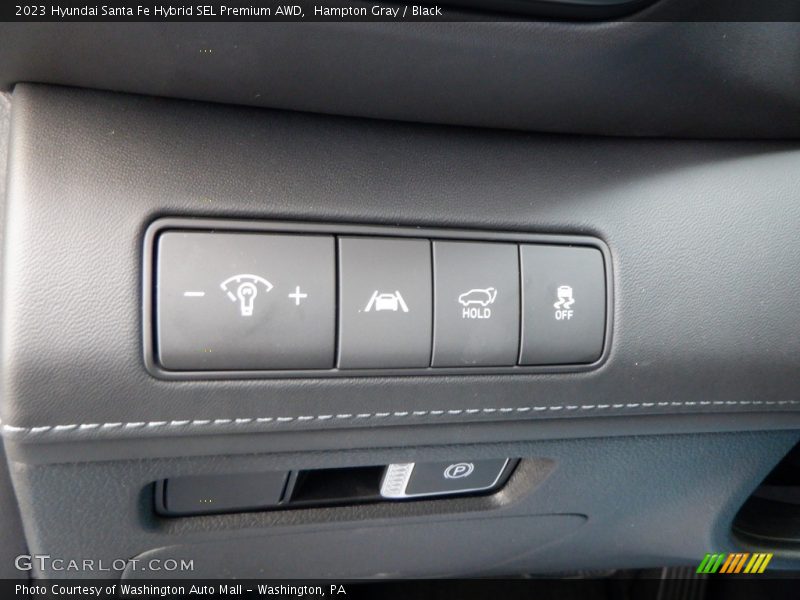 Hampton Gray / Black 2023 Hyundai Santa Fe Hybrid SEL Premium AWD