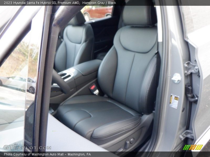 Hampton Gray / Black 2023 Hyundai Santa Fe Hybrid SEL Premium AWD