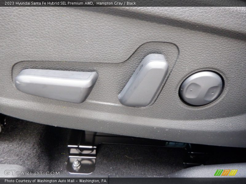 Hampton Gray / Black 2023 Hyundai Santa Fe Hybrid SEL Premium AWD
