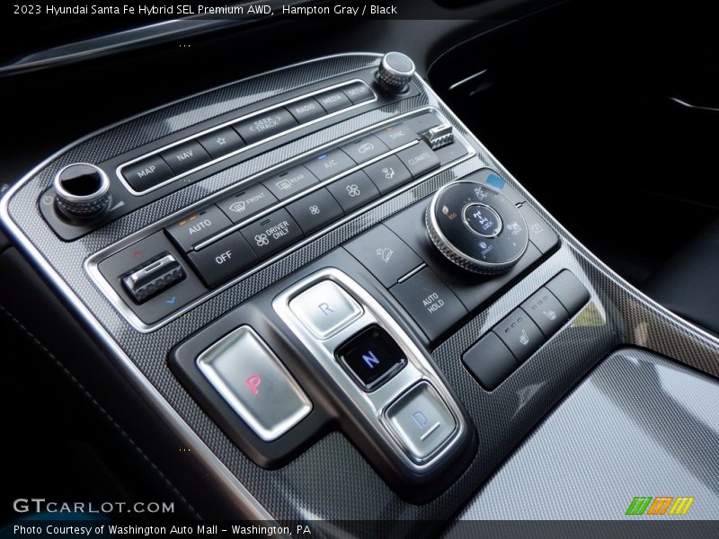 Hampton Gray / Black 2023 Hyundai Santa Fe Hybrid SEL Premium AWD