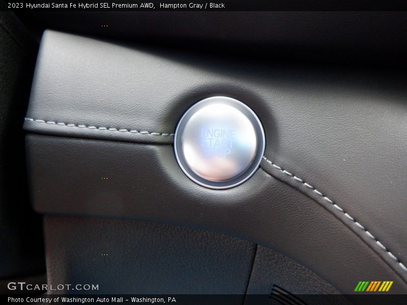 Hampton Gray / Black 2023 Hyundai Santa Fe Hybrid SEL Premium AWD
