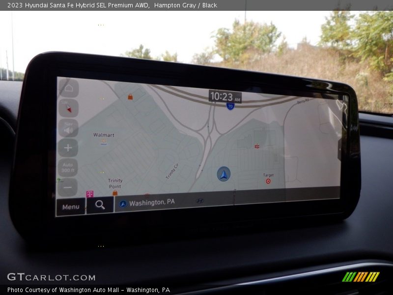 Hampton Gray / Black 2023 Hyundai Santa Fe Hybrid SEL Premium AWD